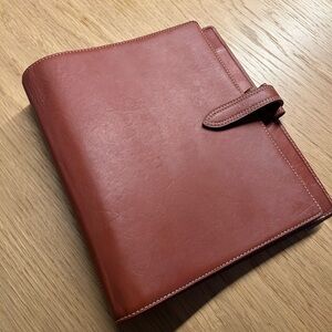 Leather desk Filofax